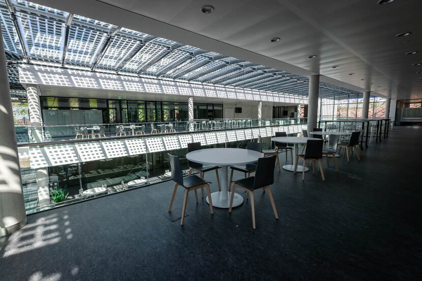 Interieur lesgebouw op de Koning Willem III kazerne in Apeldoorn