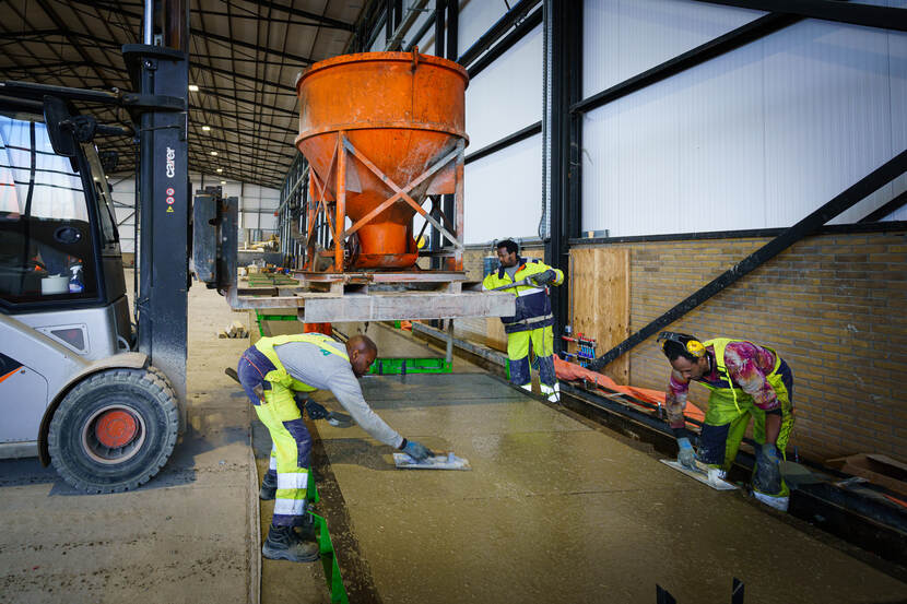 beton met olifantsgras