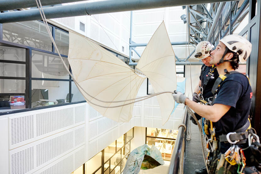 Kunstwerk in het Nederlands Instituut voor Kunstgeschiedenis in Den Haag