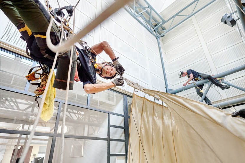 Kunstwerk in het Nederlands Instituut voor Kunstgeschiedenis in Den Haag