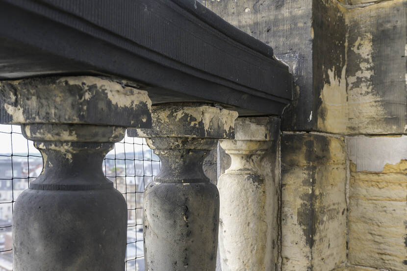 Balustrade toren Koninklijk Paleis Amsterdam