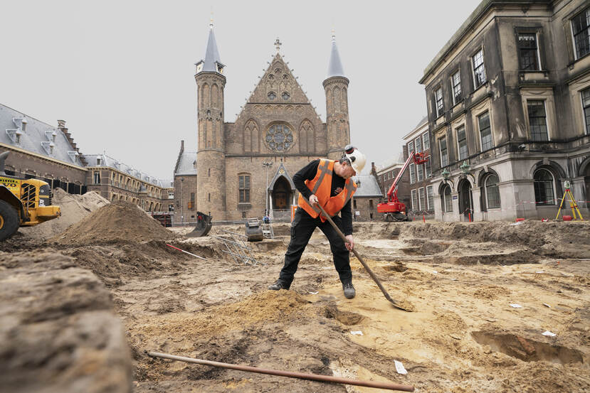 Andjelko Pavlovic, opgravingen Binnenhof