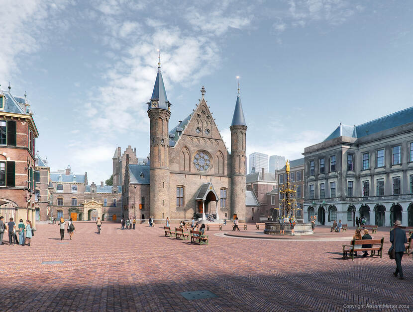 Impressie ontwerp Binnenhof Voorhof