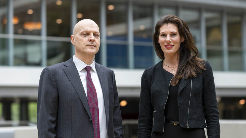 Rik Bauer en Tessa Flantua, kwartiermakend directeuren Directie Gebieds- en Vastgoedontwikkeling