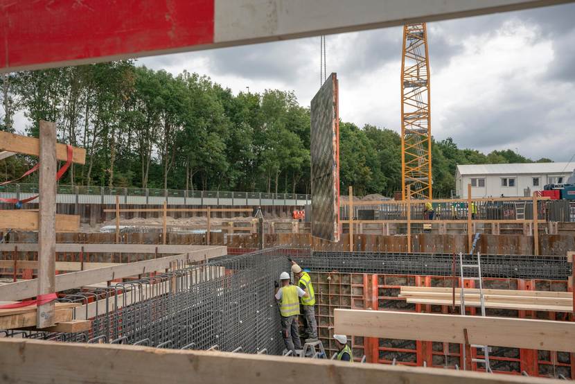Amsterdam, Zuidas EMA Bouwwerkzaamheden
