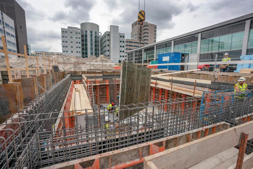 Amsterdam, Zuidas EMA Bouwwerkzaamheden