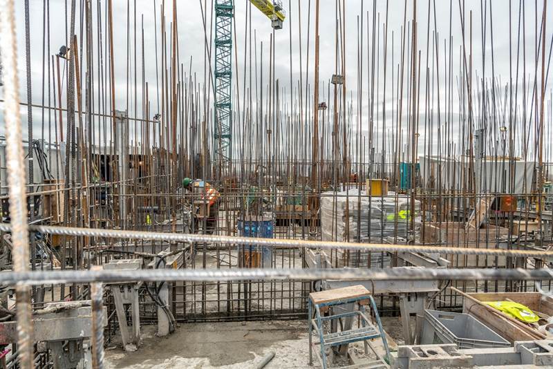 Nieuwbouw European Medicines Agency (EMA), augustus-september 2018, hoogste punt