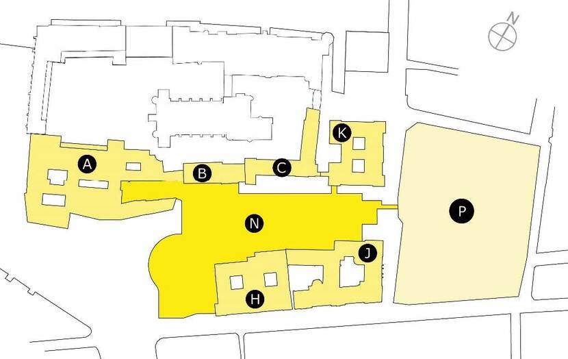 Overzicht deelprojecten Renovatie Binnenhof