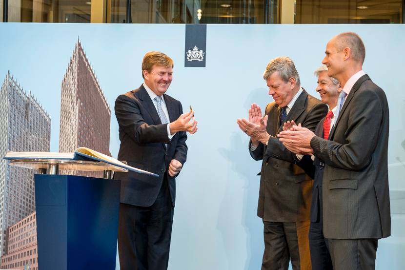 Opening ministeriegebouw van BZK en VenJ door Koning Willem-Alexander