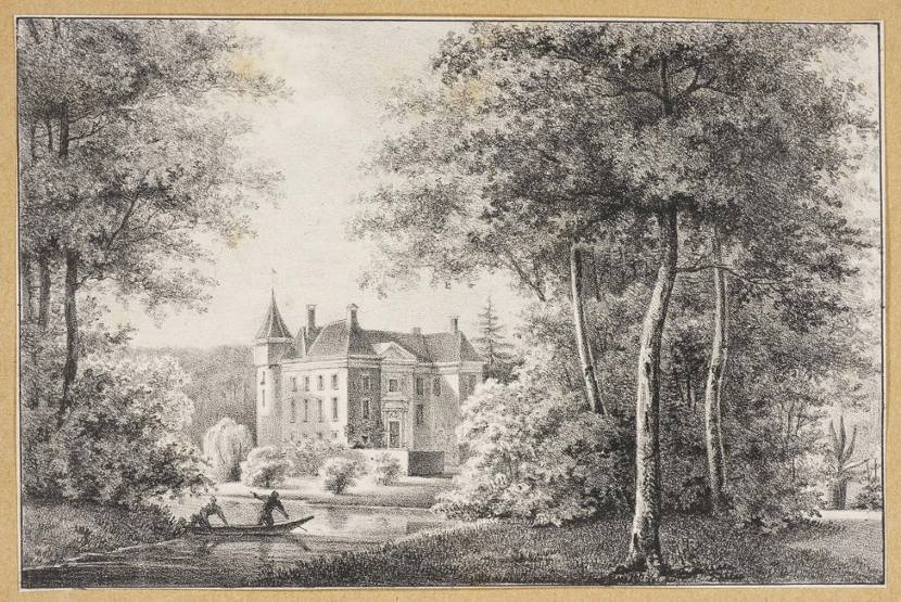 Doorn, gezicht op Huis Doorn door J.F.M. Mourout